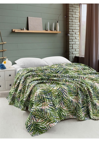 Menderes Home Cotton Collection Pike Tek Kişilik Pike Green Living