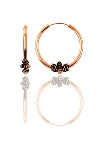 Gümüş Rose 12 Mm Mini Işlemeli Halka Küpe N11.47725