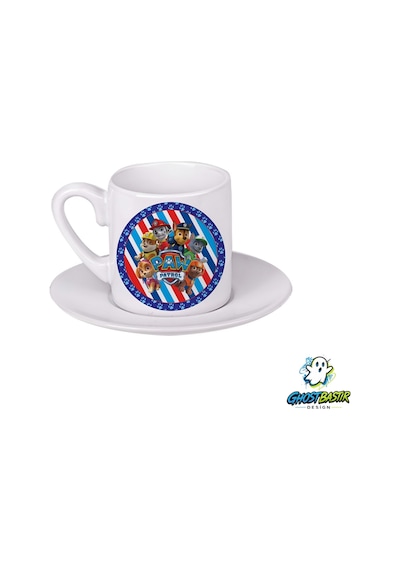 Paw Patrol Türk Kahvesi Fincanı 0155 Beyaz