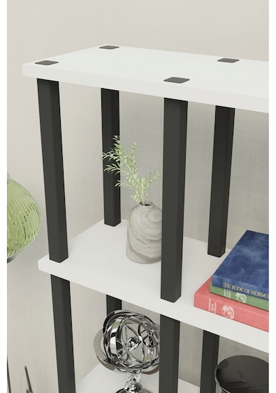 Venora 5 Katlı Modern Kitaplık Dekoratif Çok Amaçlı Kitaplık Ve Organizer Çok Raflı Düzenleyici - Beyaz Beyaz Venora 5 Katlı Modern Kitaplık Dekoratif Çok Amaçlı Kitaplık Ve Organizer Çok Raflı Düzenleyici - Beyaz Beyaz