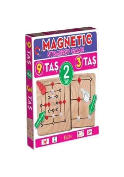 1531549 Manyetik Strateji Oyunları 9 Taş+3 Taş -dıytoy