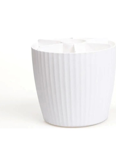 7 Bölmeli Diş Fırçalığı-makyaj Fırçalığı Organizer Kutu Beyaz Plastik Beyaz Tr Diğer