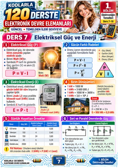 Kodlarla 120 Derste Elektronik Devre Elemanları