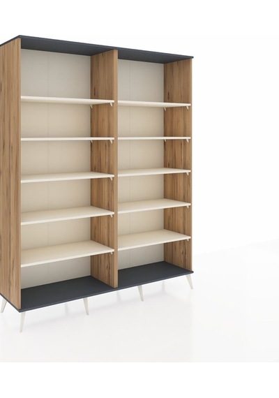 Hyperion Gardrop 10 Raflı 176x44x221 Çam-antrasit/aytaşı Antrasit/aytaşı Hyperion Gardrop 10 Raflı 176x44x221 Çam-antrasit/aytaşı Antrasit/aytaşı
