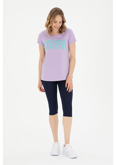 U.S. Polo Assn. Kadın Lacivert Yüksek Bel Capri Spor Tayt 50284265-VR033