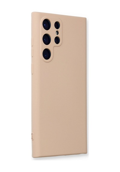 Galaxy Uyumlu. S24 Ultra Kılıf Nano İçi Kadife Silikon - Pudra