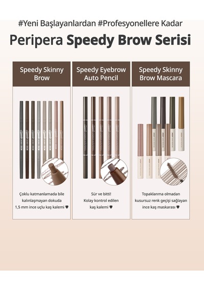 Peripera Speedy Skinny Brow 6 Cool Gray
