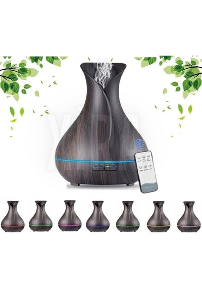 550 Ml Ultrasonik Aroma Difüzörü 7 Renk Led Işıklı Aromatik Oda Kokusu Hava Nemlendirici Sl-170