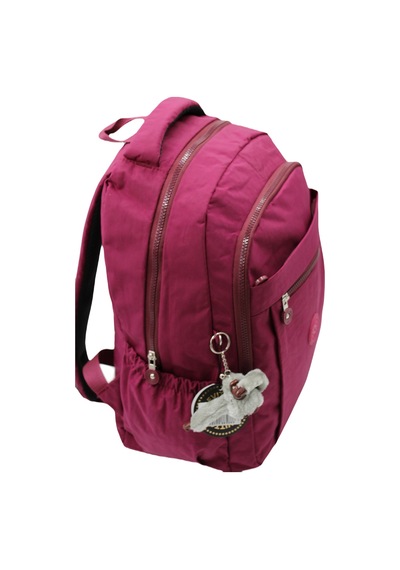 Krinkıl Suya Dayanıklı Kumaş Unisex Bordo Okul Çantası 2300