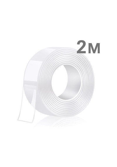 Nano Şeffaf Çift Taraflı Bant 3cm X 2m, Yıkanabilir, Güçlü Yapışkan, İz Bırakmaz, Çok Amaçlı Sabitleyi 1