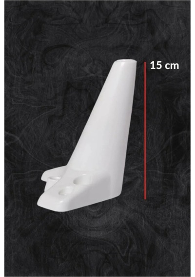 2 Adet Plastik Beyaz Ayak 15 Cm Mobilya, Koltuk Ayağı , Baza Ayağı, Masa, Dolap Ayağı Beyaz Diğer