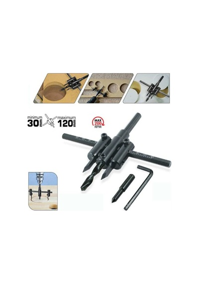 Ayarlı Delme Panç Seti 30-120 Mm Her Matkaba Uyumlu 1 Set