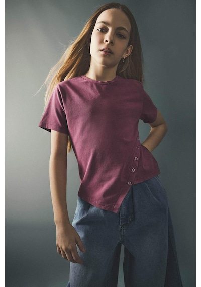 Defacto Penye Tişört Kız Çocuk H1082a826smpn10 Pembe-pn10
