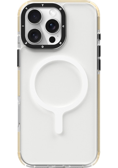Apple iPhone 16 Pro Max Uyumlu Kılıf Magsafe Şarj Özellikli Youngkit Crystal Color Serisi Kapak Sarı