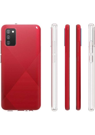 Galaxy A02S Kılıf Zore Şeffaf Ince Ve Esnek Süper Silikon Kılıf Renksiz