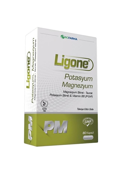 Ligone Potasyum Magnezyum 60 Kapsül X2 Adet