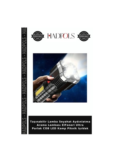Taşınabilir Lamba Seyahat Aydınlatma Arama Lambası Elfeneri Ultra Parlak Cob Led Kamp Piknik Işıldak Çok Renkli
