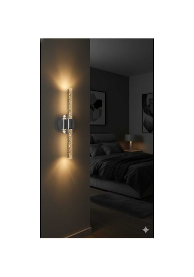 Bubbleflux Medium 40 Cm Modern Tasarım Led Aplik - Duvar Lambası - Gümüş - Elektrikli - Kumandalı - Günışığı Gümüş Elektrikli Kumandalı