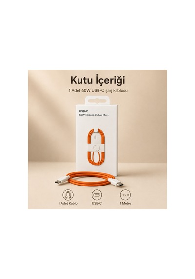 60w Usb-c Şarj Kablosu Type-c Örgülü Hızlı Şarj Kablosu İphone 15 16 17 Uyumlu
