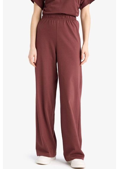 DeFacto Wide Leg Basic Düz Geniş Paça Premium Pantolon E5782AX25SPBR475