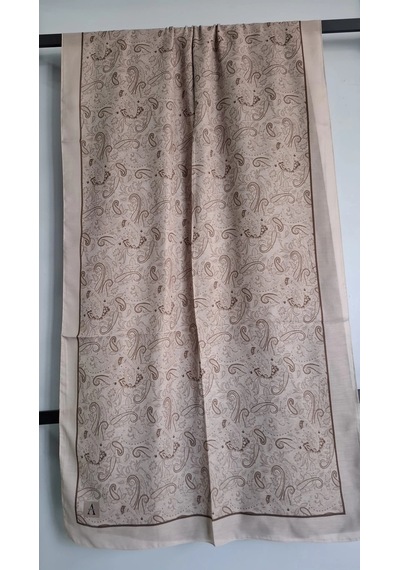 Modakaşmir Aminenesil Paisley Etnik Desen Soft Pamuk Şal BEj
