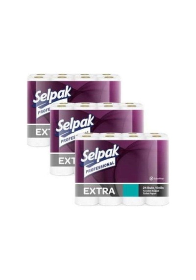 Selpak Professional Selpak Extra Tuvalet Kağıdı 24 X3 72 Rulo