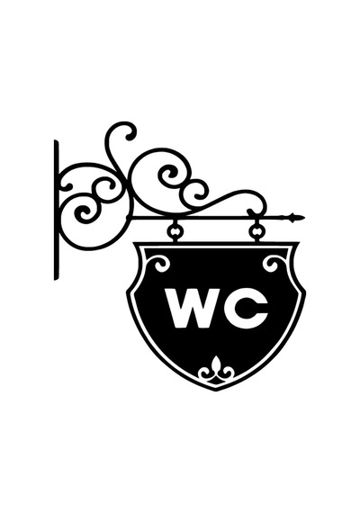 Wc Tabela Sticker 30 X 33 Cm