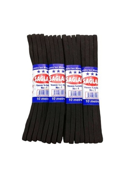 Sağlam Huzur Siyah Yassı No-1 10m Don Lastik- 20'li Paket
