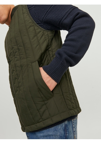 Jack & Jones Erkek Suya Dayanaklı Kapitone Yelek - City - 12237730 Rosin