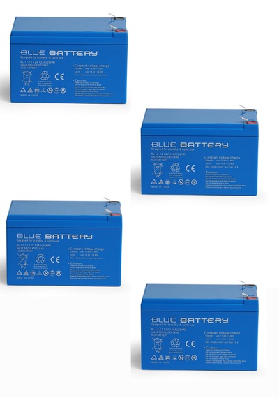4 Adet Blue Battery 12v 12ah Bakımsız Kuru Akü 2026 Ocak Üretim