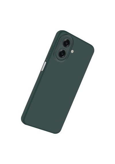 Samsung Samsung Uyumlu Galaxy A07 4g Nano İçi Kadife Silikon - K.yeşil