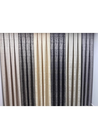 Nivemeshome Seyhan V-102 Vizon 1/3 Sık Pileli Fon Perde Apm Vizon