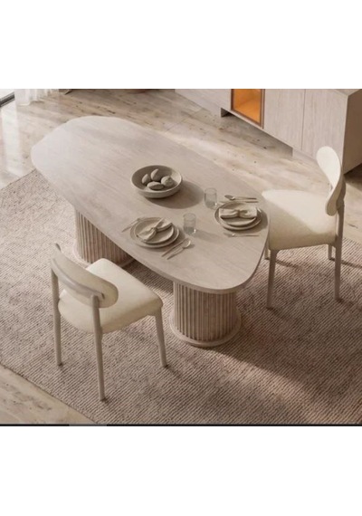 Lumi Mdf Yemek Masası +6 Sandelye Aytaşı