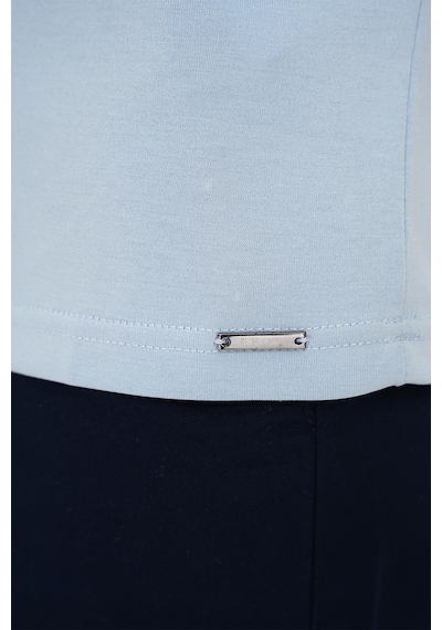 Efor Comfort Fit Polo Yaka Modal Karışım Kısa Kol Casual Mavi Tişört Ts 903 Mavi