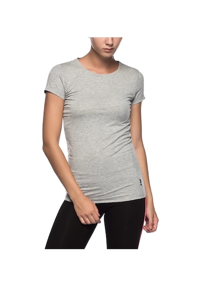 U.s. Polo Assn. Kadın Kısa Kollu Yuvarlak Yaka T-shirt Gri