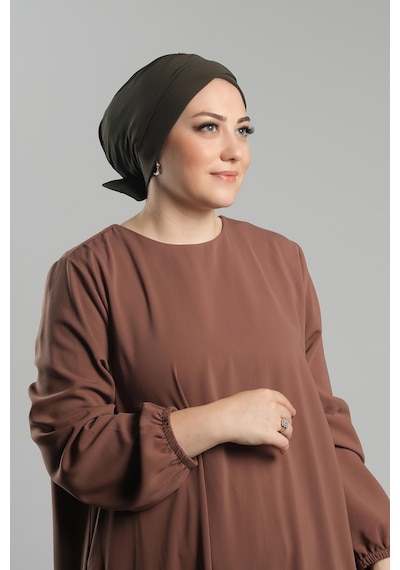 Hürrem Bone Haki Pratik Hazır Geçmeli Fiyonklu Bone Sandy Çift Taraflı Çapraz 3007b 09 Haki