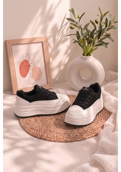 Ayakkabı Fuarı Elit Hml262-1102 Kadın Klasik Sneaker Siyah