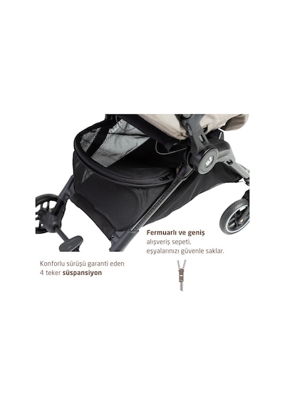 Maxi-Cosi Oslo Carbon 5,6 kg Ultra Hafif Premium Kabin Boy Bebek Arabası Twillic Truffle
