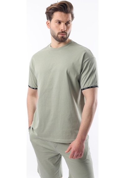 Madmext Mint Yeşili Basic Erkek Şort T-shirt Takımı E7307 Mint Yeşili Mint