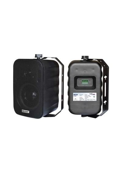 Dexun Siyah Sütun Hoparlör 30w Hat Trafolu 70/100v Duvar Tipi Hoparlör - 9012680088538