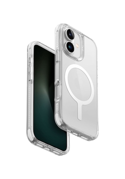Apple Uyumlu iPhone 16 Kılıf Combat Serisi Üç Katmanlı Magsafe Özellikli Magclick Koruyucu Kılıf Clear