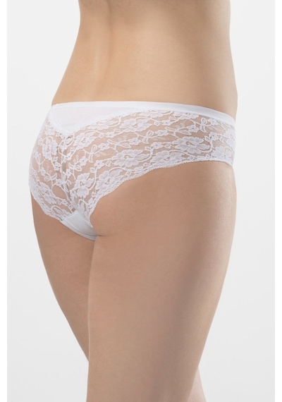 Türen Kadın Likralı Dantelli Slip (2'li Paket) Beyaz