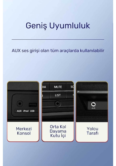 Type-c - 3.5mm Aux Ses Kablosu 1 Metre, Dac Çipli Dijital Audio Dönüştürücü, Telefon Araç Hoparlör Uyumlu, 90db Parazitsiz, Metal Gövde, Kalın Naylon Örgü A557c