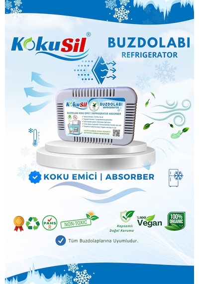 Kokusil Buzdolabı Koku Giderici Ve Koku Emici Doğal Aktif Karbon