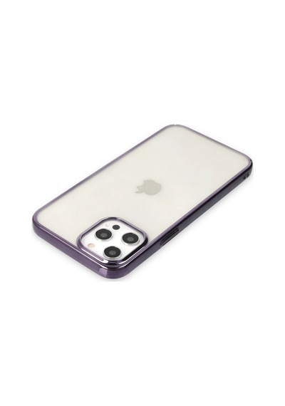 Newface - 523 - İphone 12 Pro Max Kılıf Element Silikon - Csmo-tex - - Mor