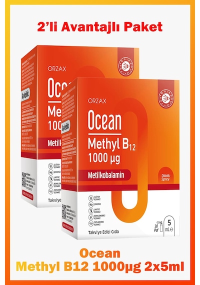 Ocean Methyl B12 Sprey 1000 Mg 5 Ml 2xadet