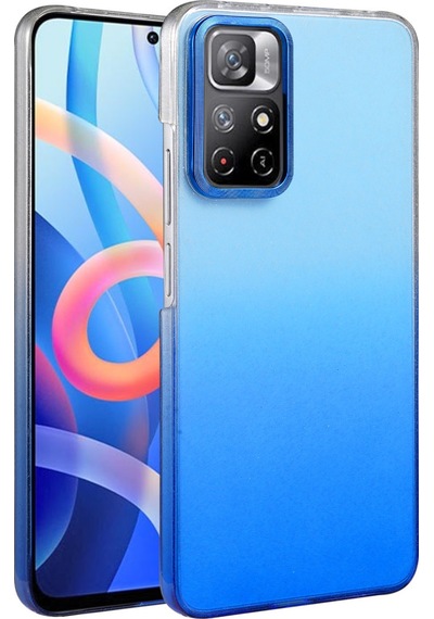 Xiaomi Redmi Note 11 Pro Uyumlu Glossy Kapak - Mavi