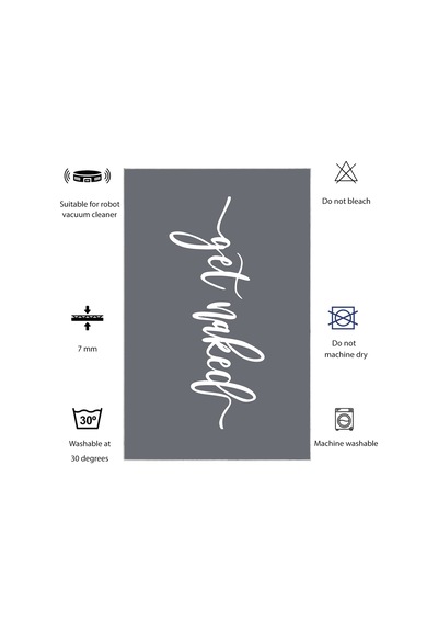 Dijital Kaymaz Yıkanabilir Mutfak Banyo Salon Paspas Halısı Trend Modern Al4012 Mavi