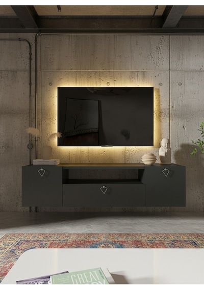 Resital Tv Ünitesi S1241-4 Antrasit Antrasit