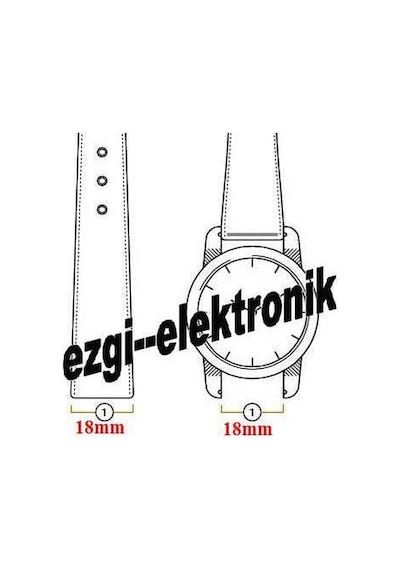 18Mm Mavi Silikon Saat Kordonu Gök Mavi Saat Kayışı Toz Tutmaz